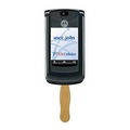Digital Cell Phone Fast Fan w/ Wooden Handle & Front Imprint (1 Day)